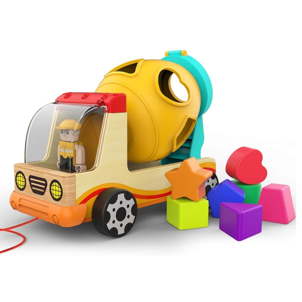 TOP BRIGHT Wooden Shape Sorter Set